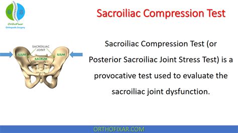 isid compression test|Sacroiliac Joint Special Test Cluster .